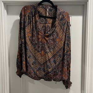 Free People Long Sleeve Blouse Size Medium